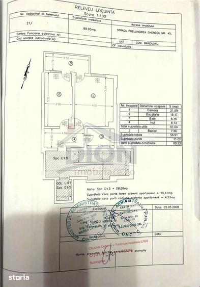 Apartament cu 2 camere, mobilat în Prelungirea Ghencea
