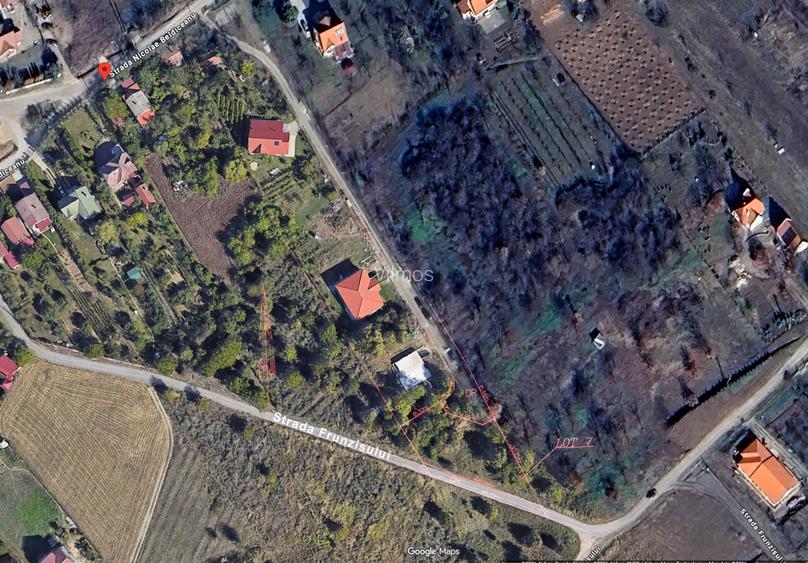 Teren intravilan 1.000 mp Oradea, str. Beldiceanu / Frunzisului Dublu acces & Utilitati la parcela