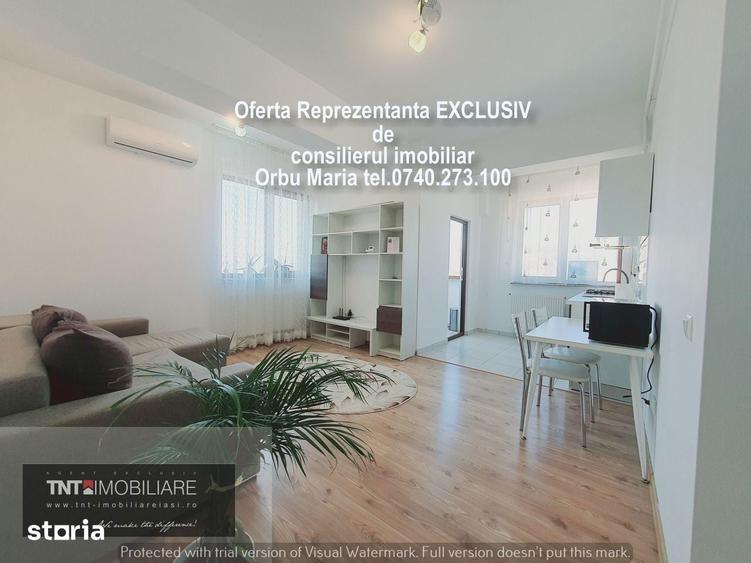 Apartament cu 2 camere semidecomandat în Canta