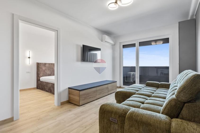 Apartament cu 2 camere semidecomandat, mobilat în UTA