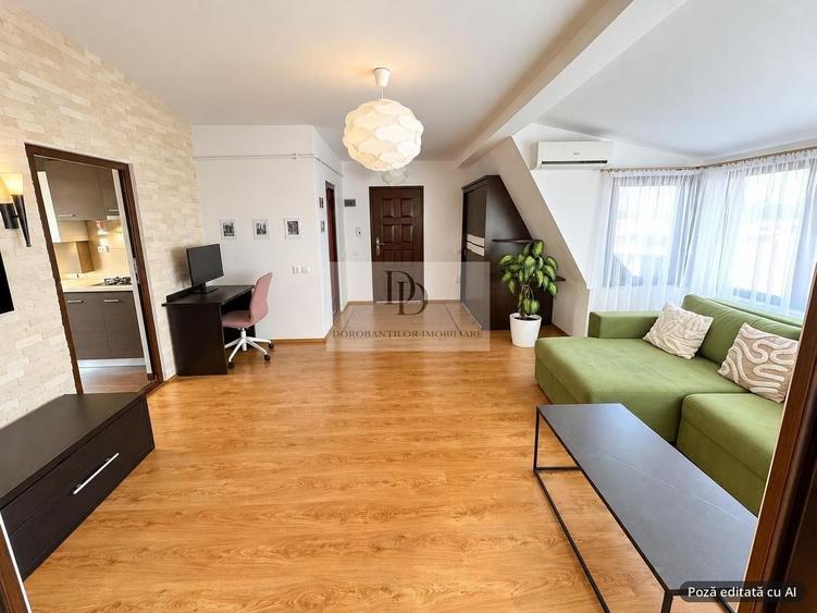 Apartament cu 2 camere semidecomandat, mobilat în Europa