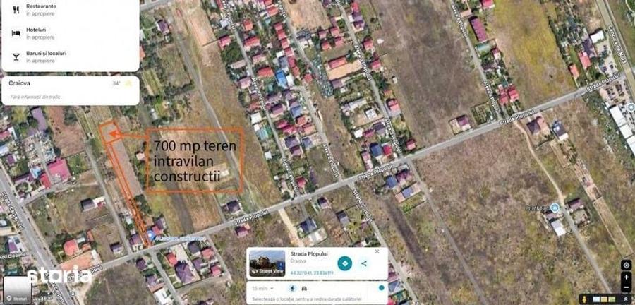 Vand teren intravilan 700mp Str. Plopului Craiova - 5