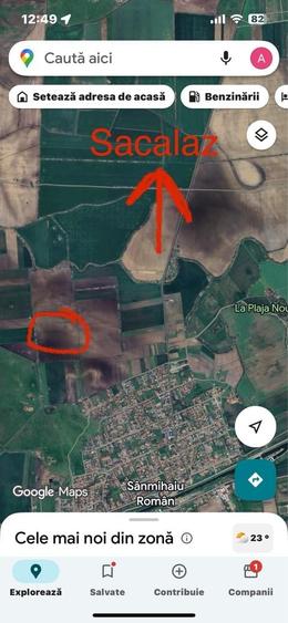 Teren de 5800 mp, în Sânmihaiu Român