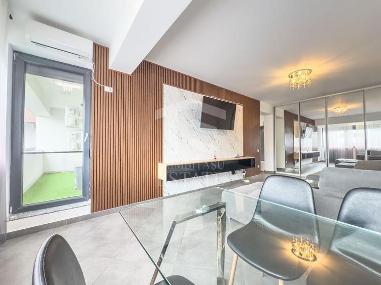 Apartament cu 2 camere decomandat, mobilat în Exterior Est