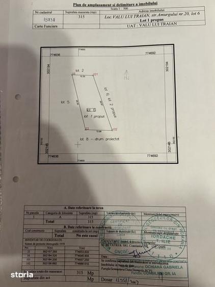 Teren de 318 mp, în Valu lui Traian