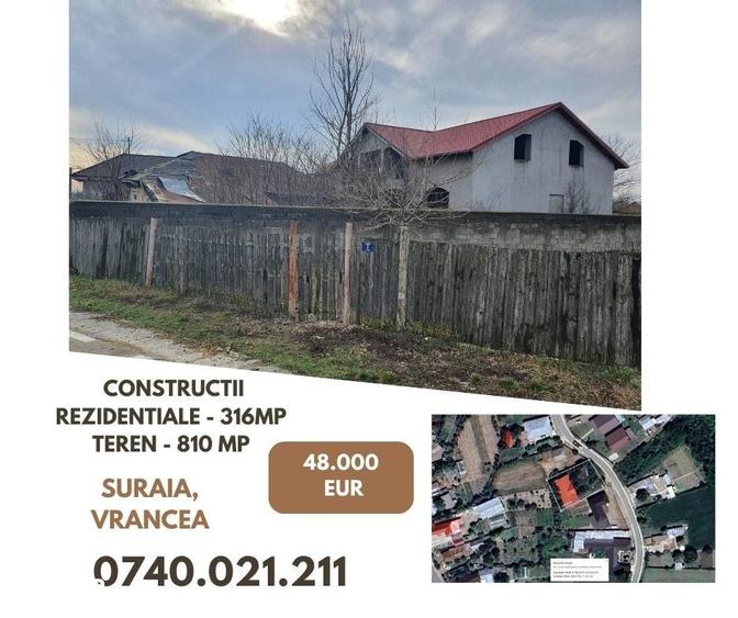 Casă cu 4 camere cu Teren 810 Mp în Suraia