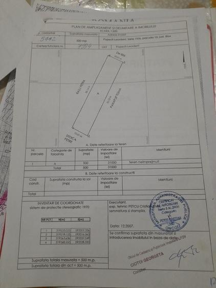 Teren intravin 500 m Popesti Leordeni Srada Viilor 55000 - 2