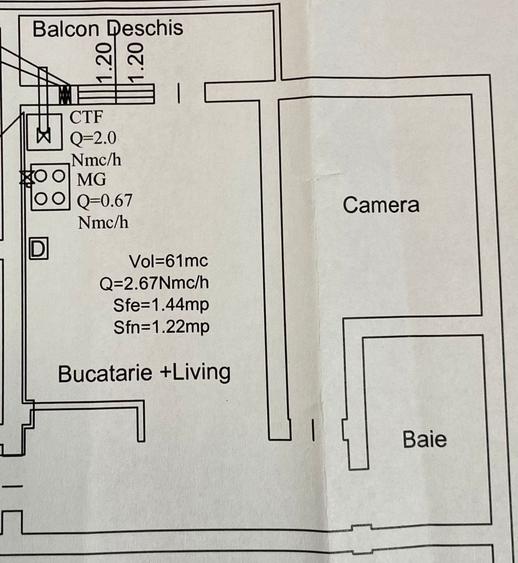 Apartament cu 2 camere în Șelimbăr