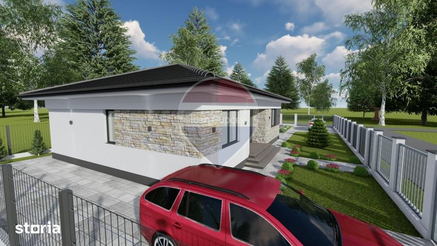 Casa noua cu 4 camere LA ROSU si 550m2 teren Mocira, Maramure?