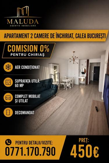 Apartament 2 camere de inchiriat, Calea Bucuresti - 1