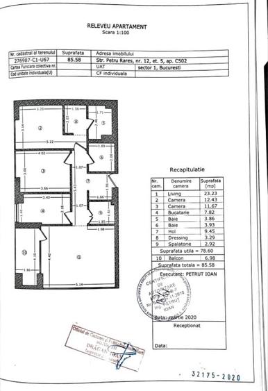 Apartament cu 3 camere decomandat, mobilat în Banu Manta