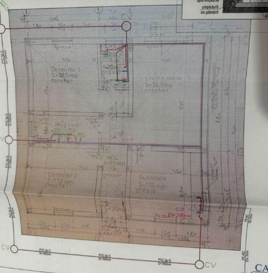 Casă individuală cu 3 camere cu Teren 600 Mp în Parța