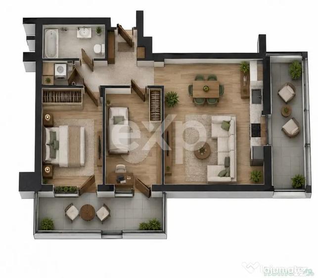 Apartament cu 3 camere decomandat în Sebastian