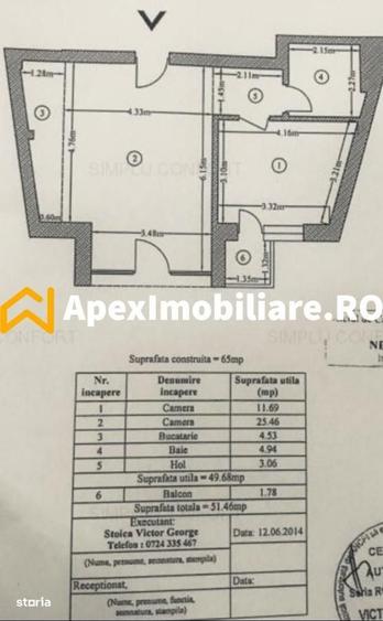 Apartament cu 2 camere semidecomandat în Grozăvești