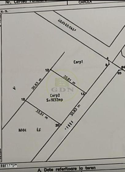 Teren intravilan, 1036mp, zona Banul Maracine, Carcea - 1