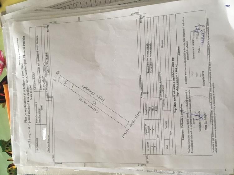 Teren de 4800 mp, în Spătărești