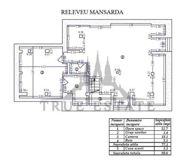 Apartament cu 5 camere in vila cu loc de parcare in curte Barbu Vacarescu - 13