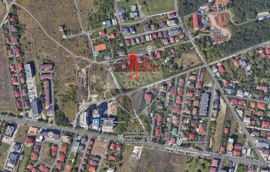 Teren Construcții intravilan de 498 mp, în Sisești