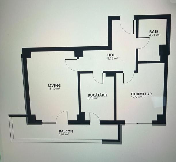 Apartament cu 2 camere decomandat în Tătărași