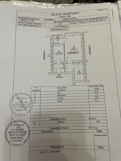 Garsonieră decomandată în Exterior Vest
