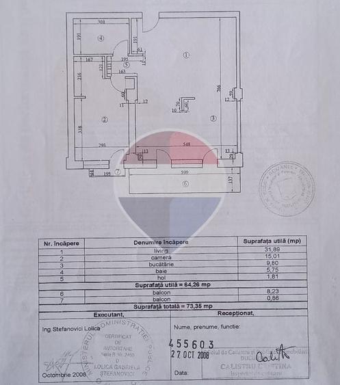 Apartament cu 2 camere semidecomandat, mobilat în 1 Decembrie 1918
