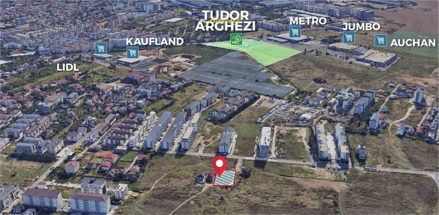 Teren Construcții intravilan de 934 mp, în Metalurgiei