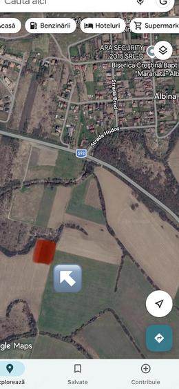 Teren de 5000 mp, în Albina