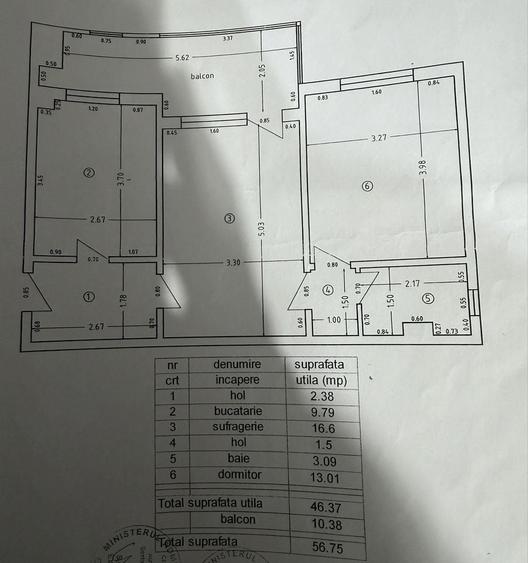 Apartament cu 3 camere decomandat în Gării