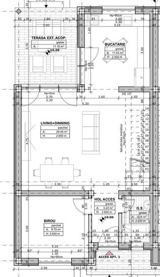 Duplex cu 4 camere cu Canalizare în Moșnița Nouă