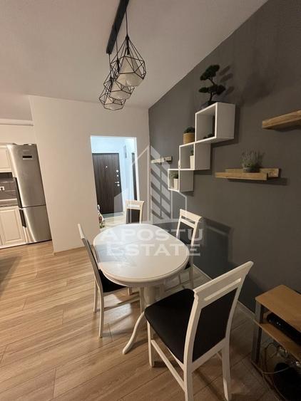 Apartament cu 2 camere semidecomandat, mobilat în Giroc
