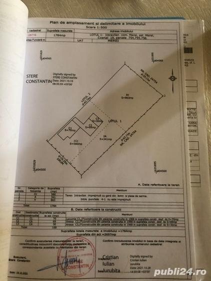 Casă cu 5 camere cu Teren 1784 Mp în Merei