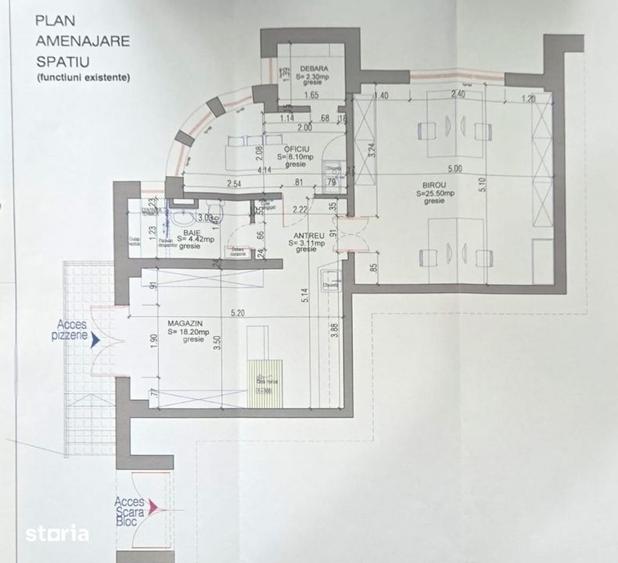 Spațiu comercial, de 61.63 mp, în Mărăști