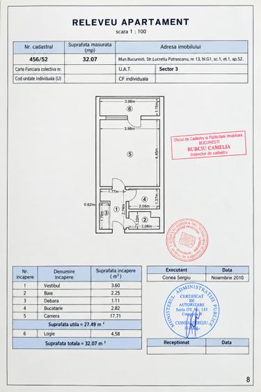 Garsonieră decomandată, mobilată în Titan