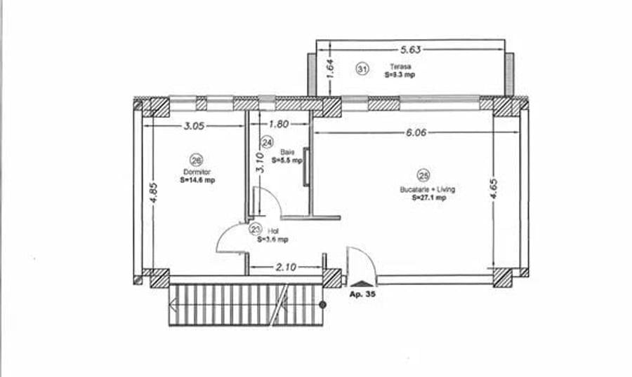 Apartament cu 2 camere,semidecomandat,conf1, bloc nou, Giroc,zona Lidl - 6