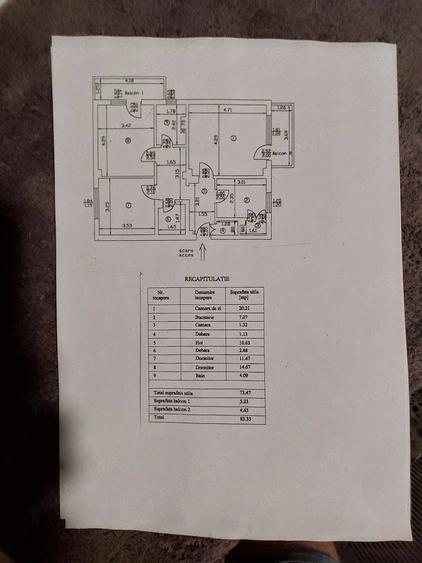Apartament cu 3 camere decomandat în Tudor Vladimirescu