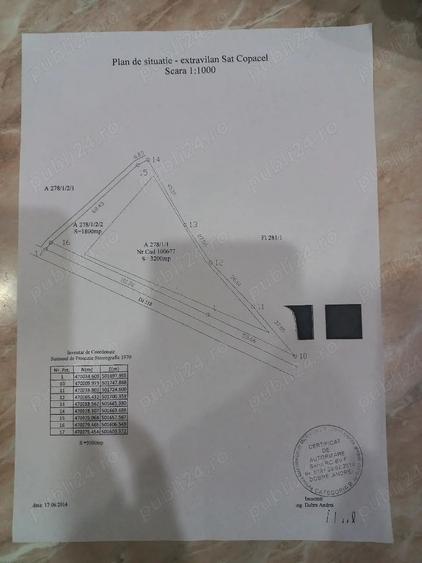 Teren de 3200 mp, în Sebeș