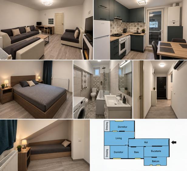 Apartament cu 3 camere decomandat în P-ța Unirii
