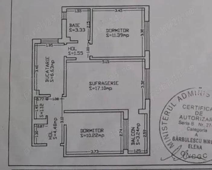 Apartament cu 3 camere decomandat în Far