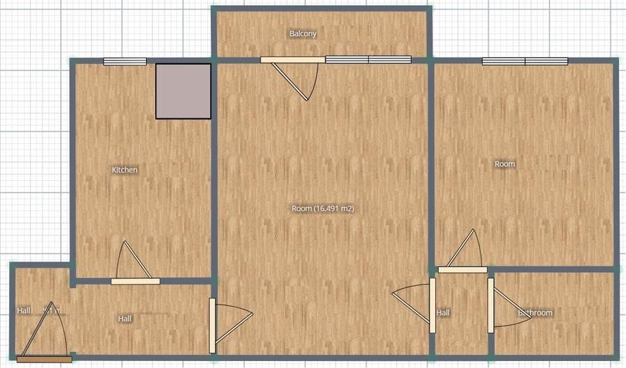 Apartament cu 2 camere semidecomandat în Griviței