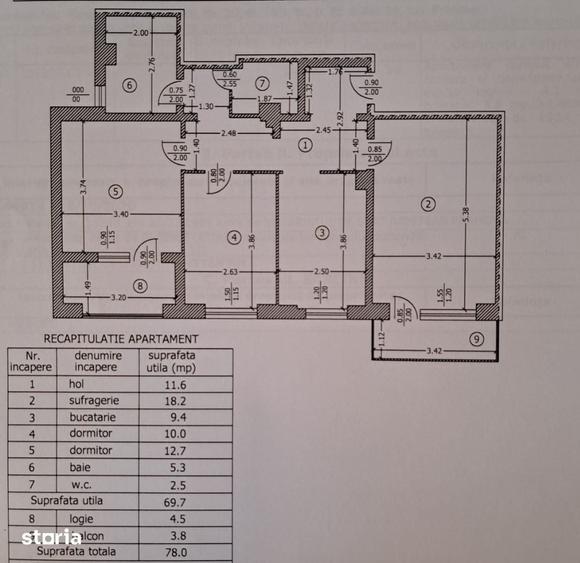 Apartament 3 camere, 2 bai, decomandat, B-dul Bucuresti - 4