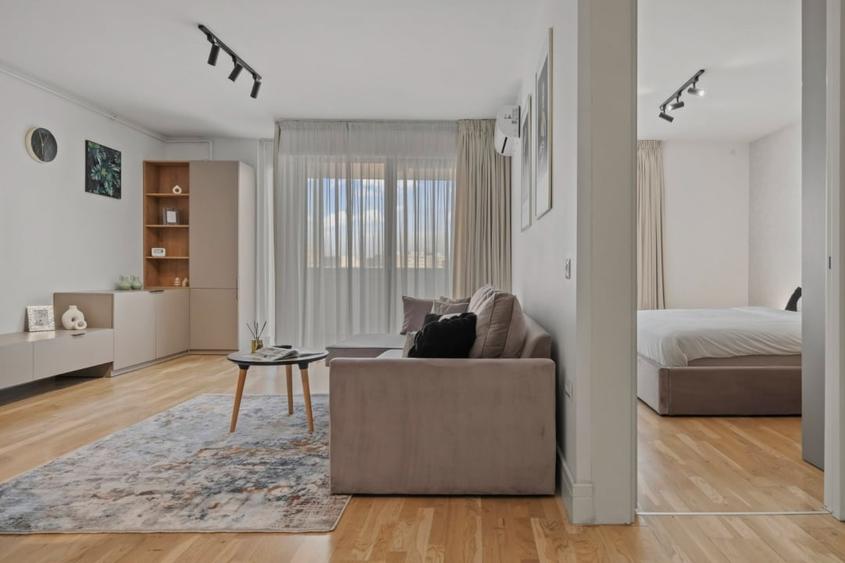Apartament cu 2 camere decomandat, mobilat în Barbu Văcărescu