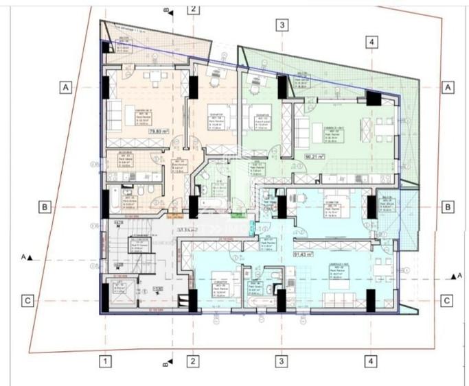 Apartament cu 2 camere decomandat în Central