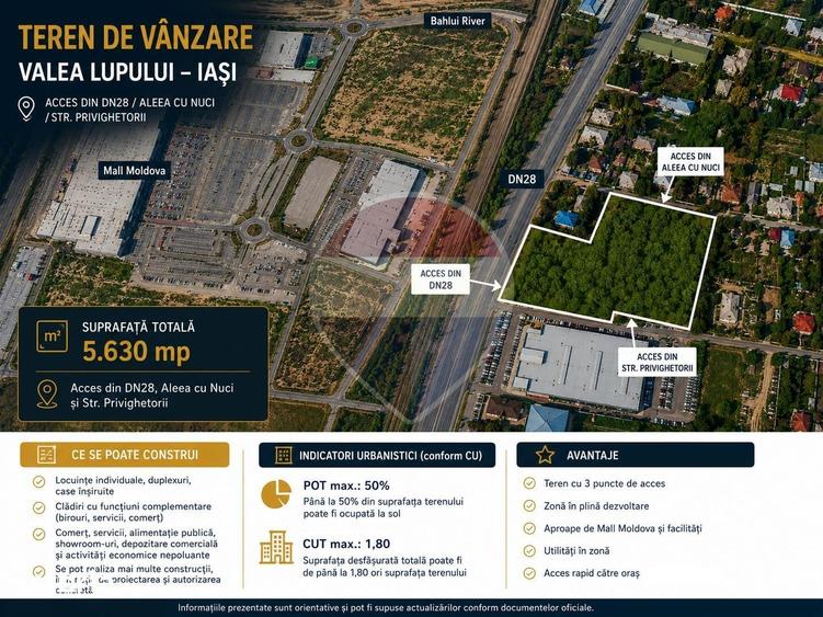 Teren intravilan de vanzare 5.630mp Iasi / DN 28 / E583, Valea Lupului - 3