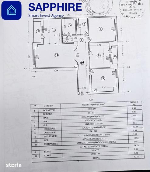 Apartament cu 4 camere semidecomandat în Crângași