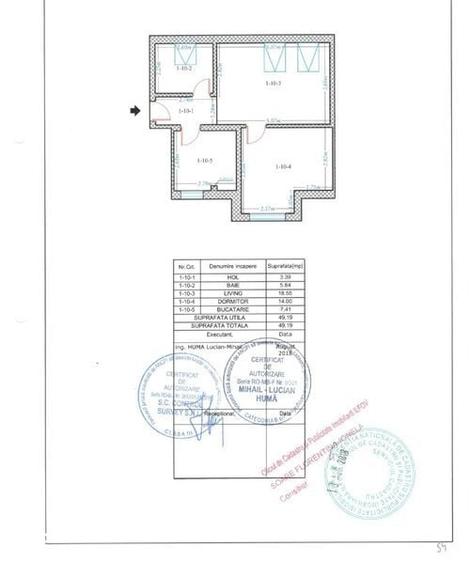 Apartament cu 2 camere în Central