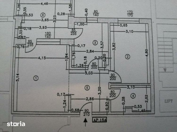 Apartament cu 2 camere, mobilat în Aviației