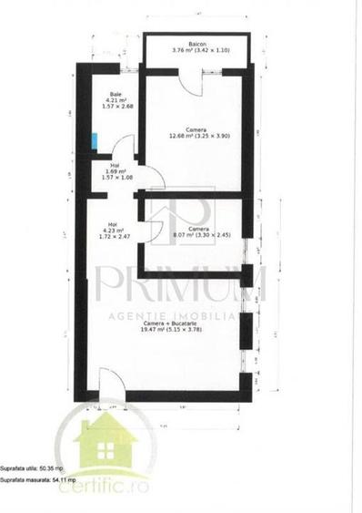 Apartament cu 2 camere decomandat, mobilat în Giroc