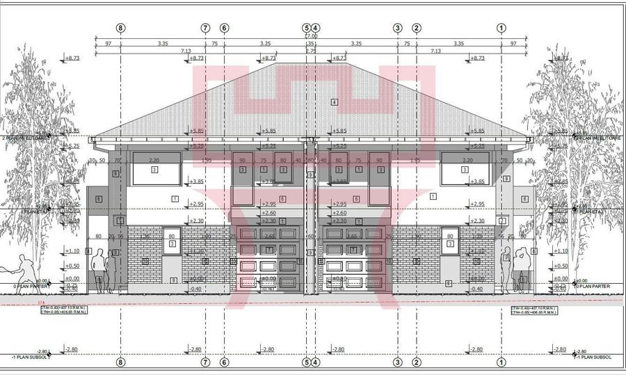 Casa duplex in constructie Dambul Rotund 207mp 350teren utili cu garaj - 2