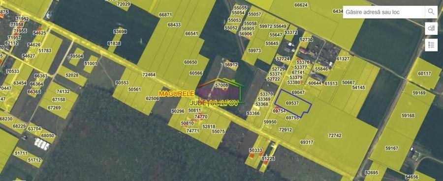 Vand teren intravilan in zona Magurele - strada Stejarului - 1782mp - 1