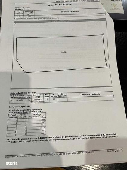 Teren extravilan de vanzare, zona Drumul Tarpiului, rid Subcetate - 1